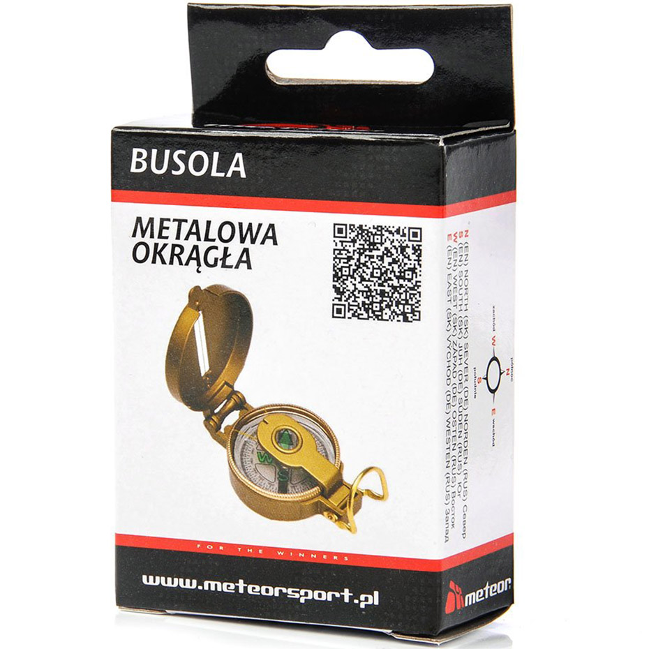 Zdjęcie Busola metalowa okrągła Meteor złota 8191/71001