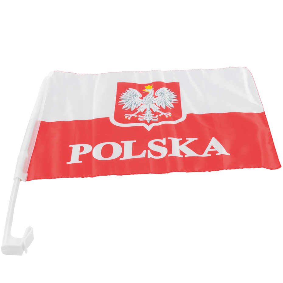 Zdjęcie Flaga samochodowa Polska